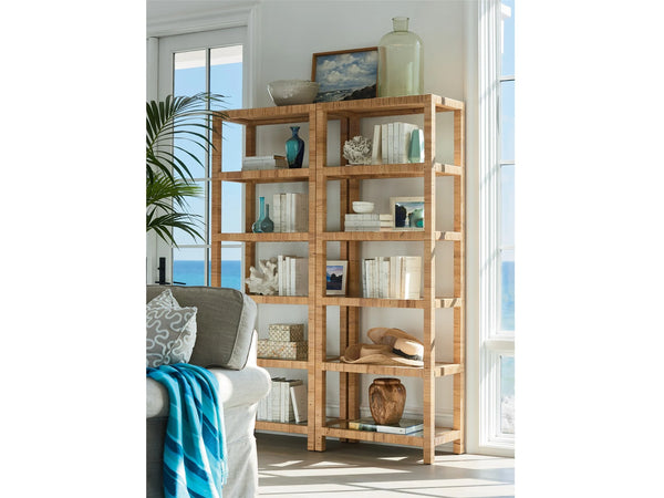 Marigold Rattan Wrapped Bookcase