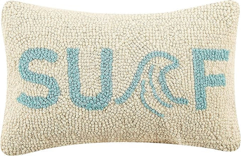 Surf Print Hook Pillow