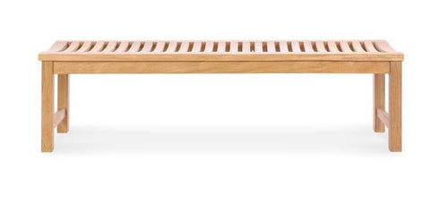 Classic Backless Teak Bench