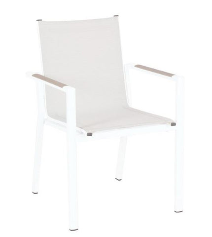 Studio Stacking Outdoor Dining Chair, White