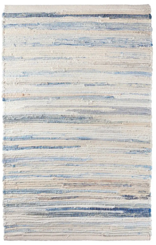 Denim Rag Handwoven Cotton Runner