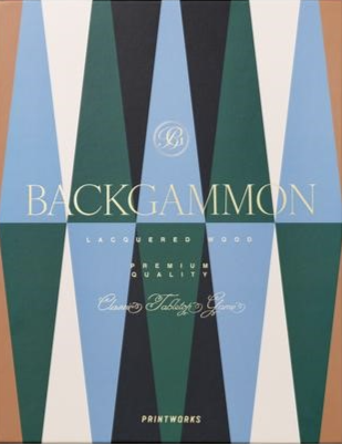 Lacquered Backgammon Set