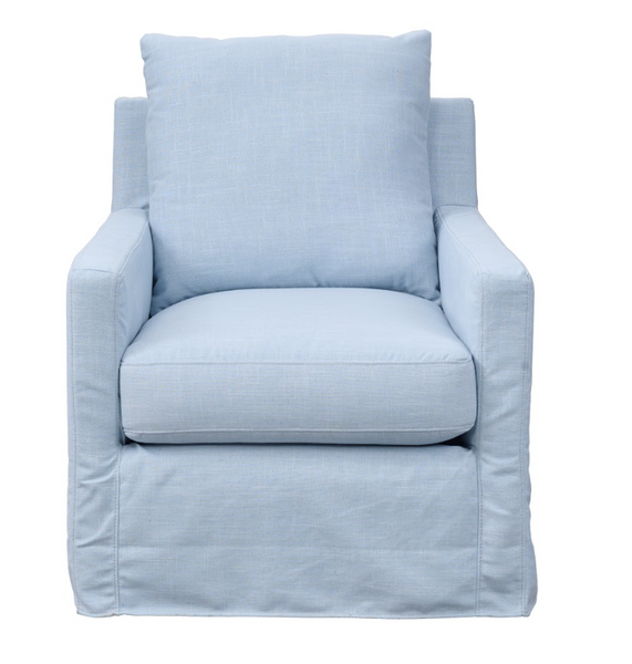 WAVE SWIVEL GLIDER CHAIR LENA CHALKY BLUE