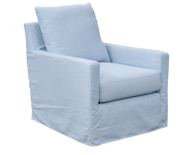 WAVE SWIVEL GLIDER CHAIR LENA CHALKY BLUE