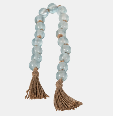 GLASS BEADED GARLAND W/ TASSEL