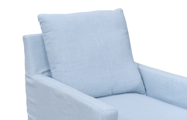 WAVE SWIVEL GLIDER CHAIR LENA CHALKY BLUE