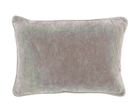 Silver Velvet Lumbar Pillow