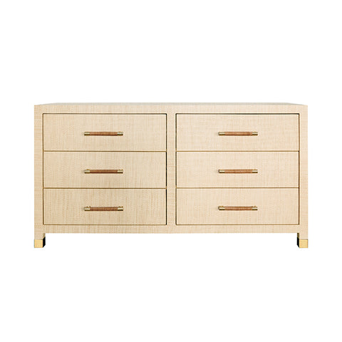 Lamberts Natural 6-Drawer Low Dresser