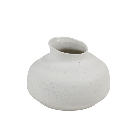 White Stoneware Vase