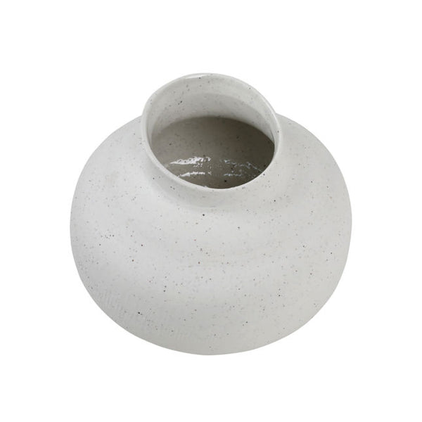 White Stoneware Vase