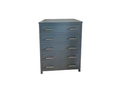 Bayside 5 Drawer Chest Grey