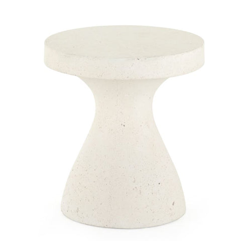 Plains White End Table