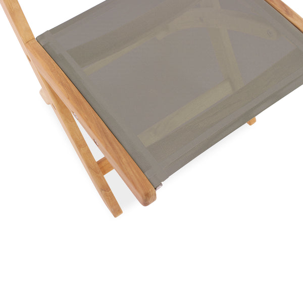 Chappy Folding Dining Side Chair Taupe