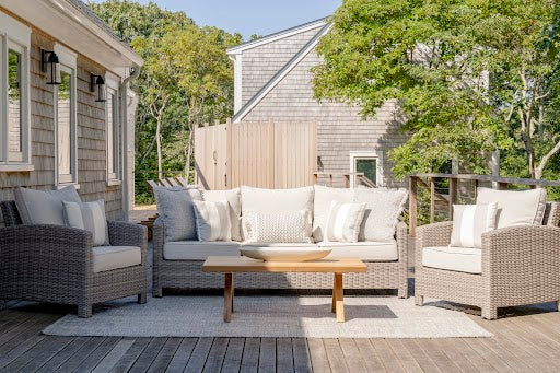 Lagoon Wicker Outdoor Set - Sofa & Two Chairs