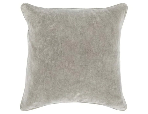 Silver Velvet 22" Pillow