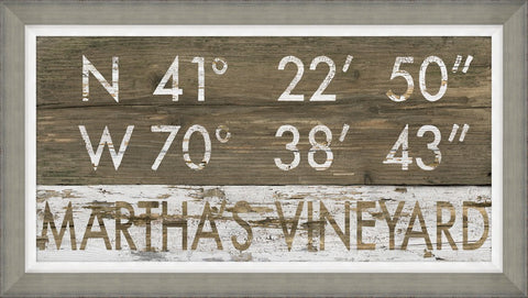 Martha's Vineyard Coordinates