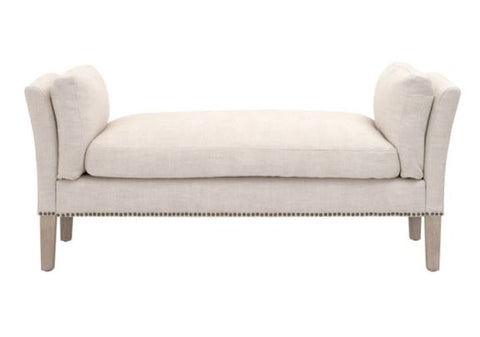Neptune Upholstered Bench Bisque Linen