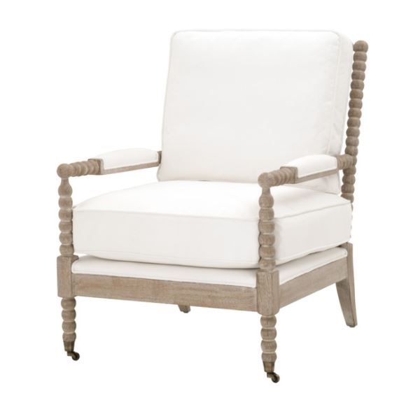 Pearl Carved Spool Chair