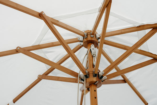 Market Beach Umbrella - Antique White