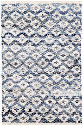Denim Rag Diamond Rug