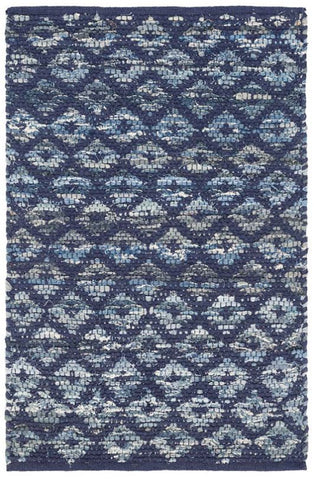 Denim Rag Diamond Rug