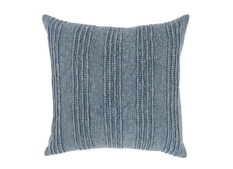 Gratitude Sea Fog Blue Pillow