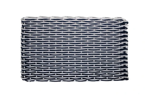 Fog Gray/Navy Rope Doormat