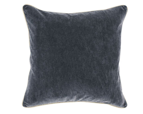 Stone Grey Velvet 22" Pillow