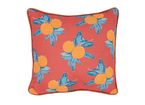 Orange Groove Red Indoor/Outdoor Pillow