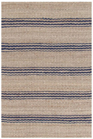 Jute Ticking Indigo Rug