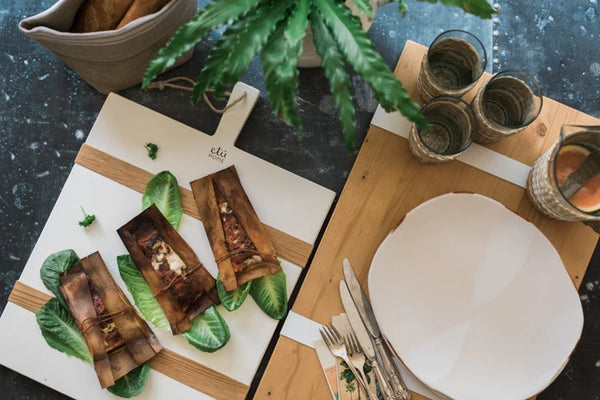 Medium White Rectangle Charcuterie Board