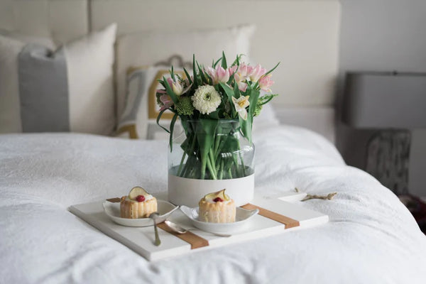 Medium White Rectangle Charcuterie Board