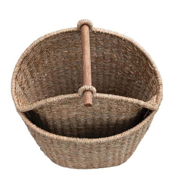 Hand-Woven Magazine Basket