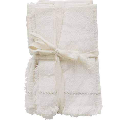 Cotton Napkins With Fringe