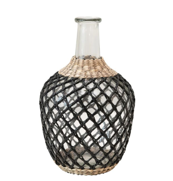 Seagrass Glass Decanter