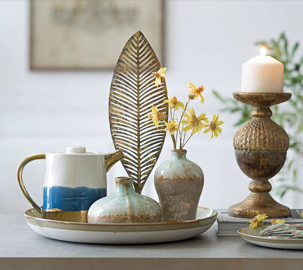 Small Round Terracotta Vase