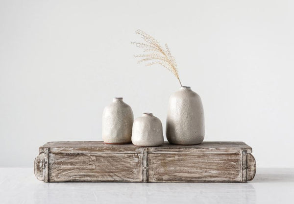 Large Terracotta Vase With Sand Finish