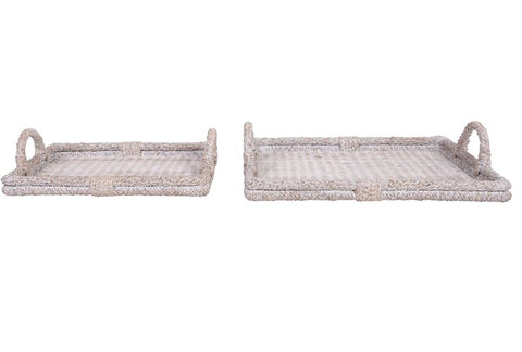 Whitewash Decorative Large Tray