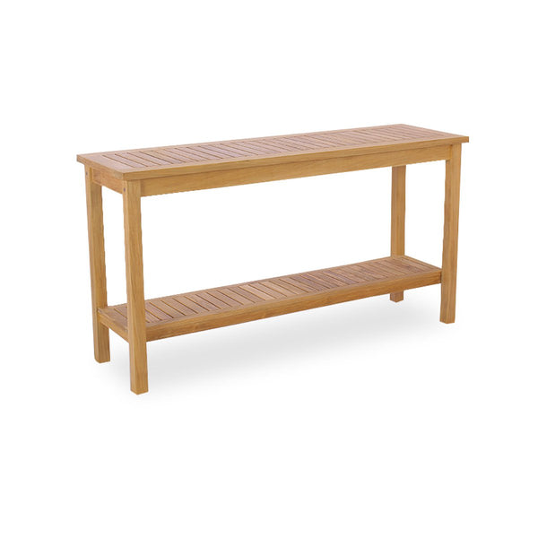 Teak Console Table With Shelf