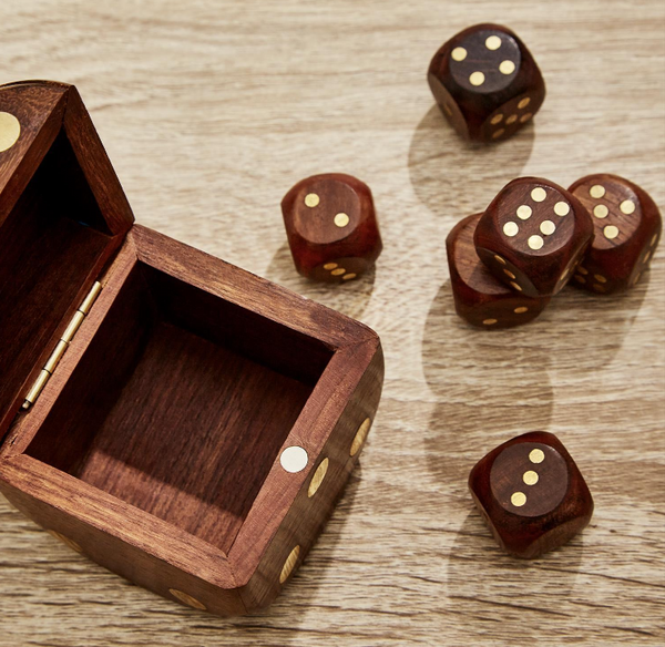 Wood Crafted Dice