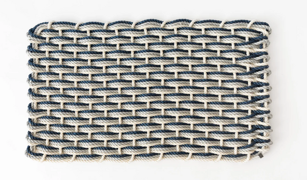 Oyster, Weathered Gray & Navy Doormat