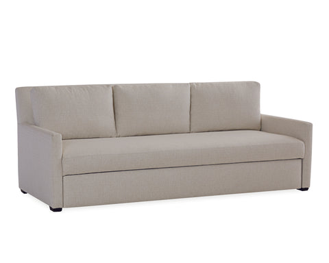 Walnut Convertible Queen Sleeper Sofa - Crypton Linen