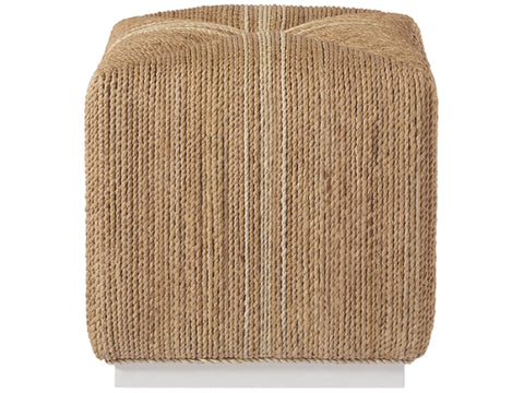 Abaca Wrapped Cube Ottoman