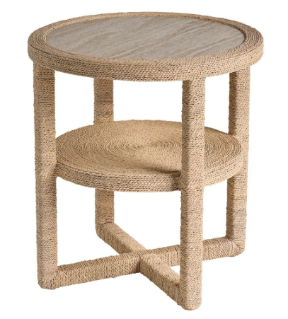 DAHLIA ABACA SIDE TABLE