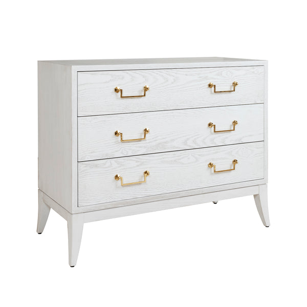 Sage White 3-Drawer Dresser