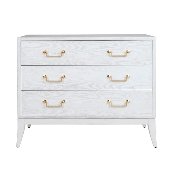 Sage White 3-Drawer Dresser