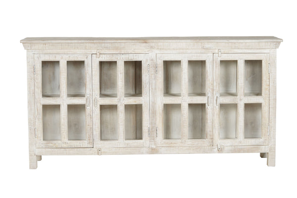 North Head Wood & Glass Long Sideboard