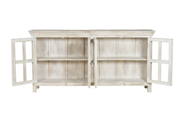 North Head Wood & Glass Long Sideboard