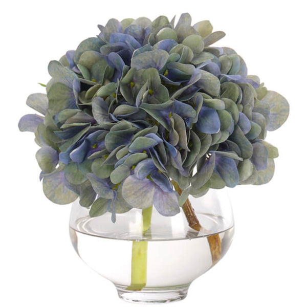 7" Hydrangea in Glass Bubble