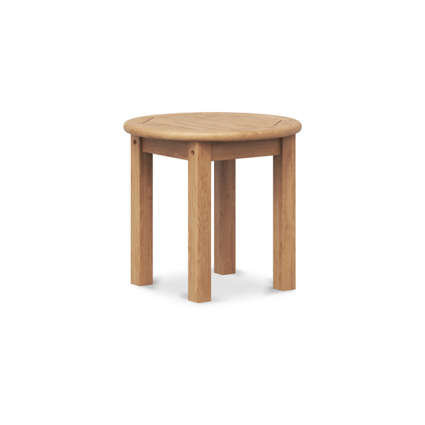 Teak Round End Table